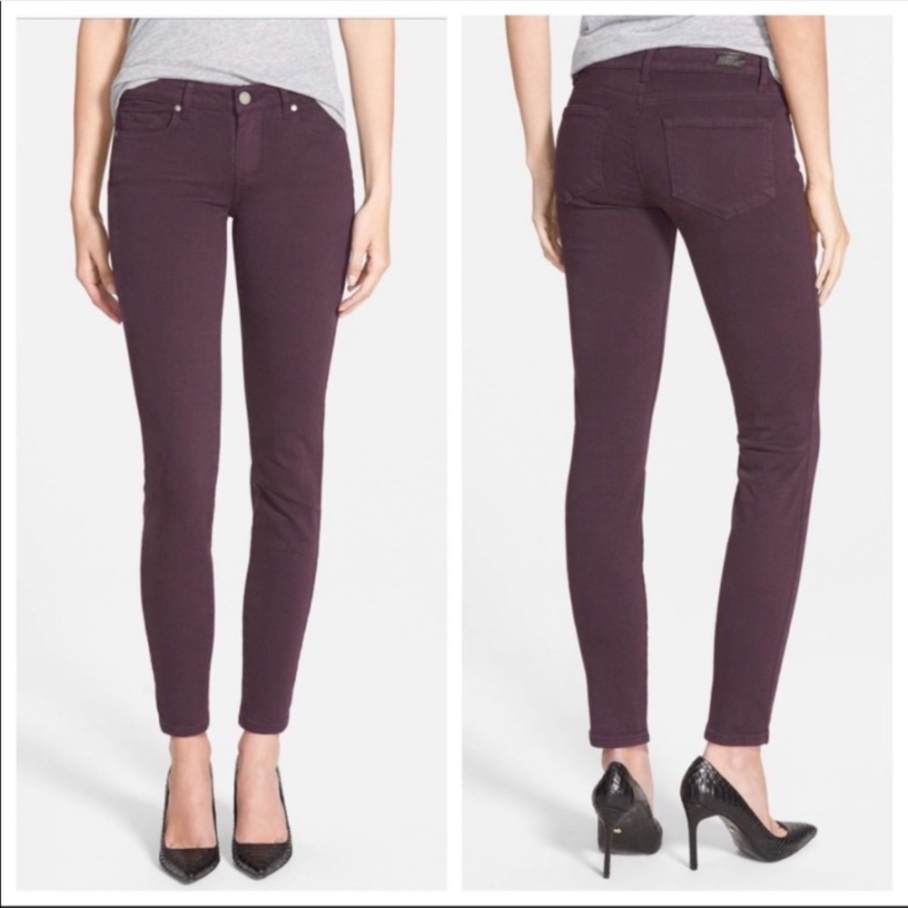 Paige Verdugo Maroon Skinny Jean
